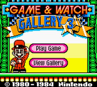 Game & Watch Gallery 3 Details - LaunchBox Games Database