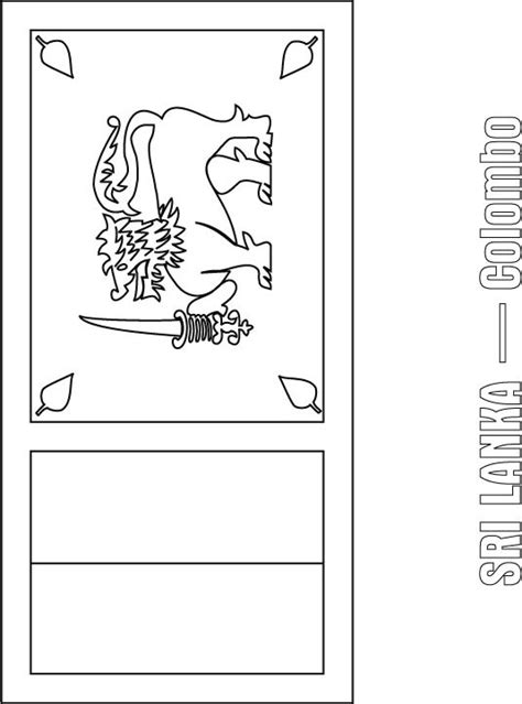 Sri Lanka flag coloring page | Download Free Sri Lanka flag coloring ...