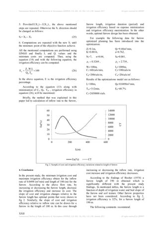 18- (IBWRD) Developing an Optimal Design Model of Furrow Irrigation Based on the Minimum Cost ...