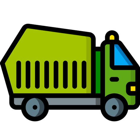 Garbage truck Basic Miscellany Lineal Color icon