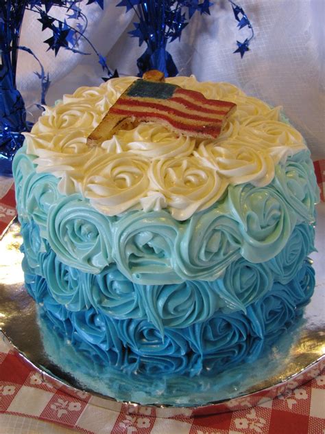 Celebrate My Whimsy: Patriotic Flag Cake