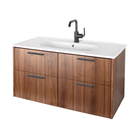 LACAVA Aquatre 40'' Single Bathroom Vanity with Porcelain Top | Wayfair