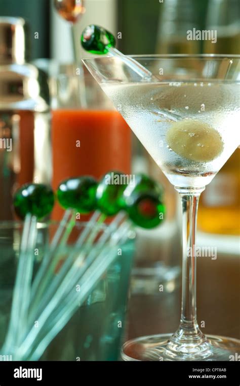 Martini Glass with cocktail Stock Photo - Alamy