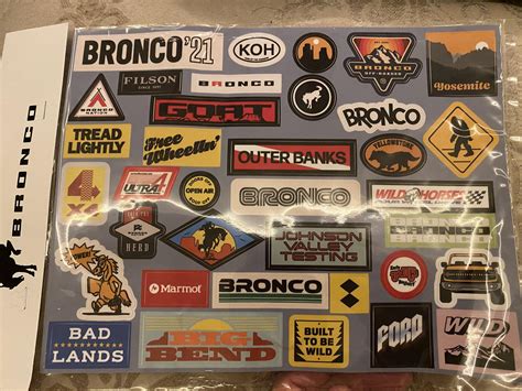 Grown man loves stickers! | Bronco6G - 2021+ Ford Bronco & Bronco ...