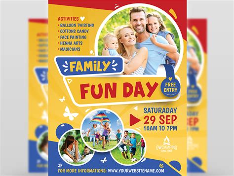 Family Fun Day Flyer Template by OWPictures on Dribbble