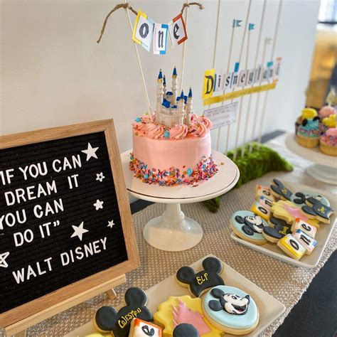 Disneyland Inspired first Birthday | Disneyland birthday, Disney theme party, Disney world birthday