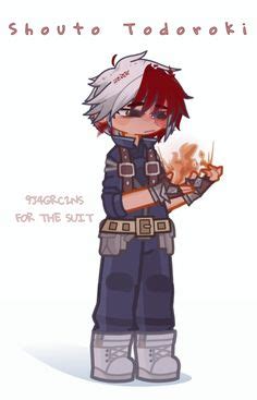 GL2 Shouto in his Herosuit ☆ in 2024 | Gacha base poses cute, Make oc ...