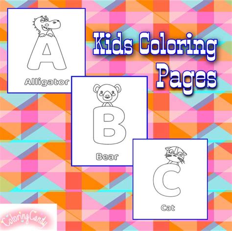 ABCs coloring pages for kids! | Coloring pages for kids, Coloring pages ...