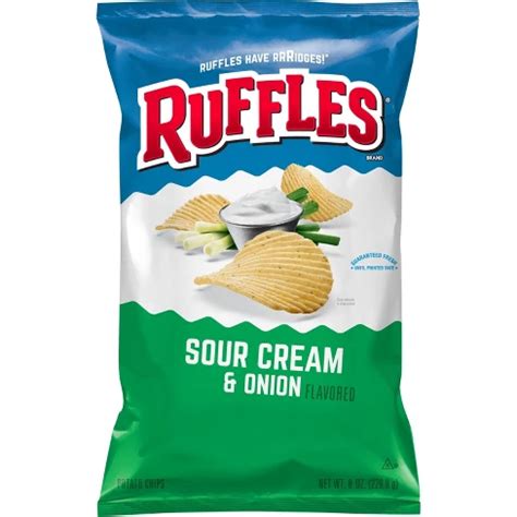 Ruffles Sour Cream And Onion Chips - 8oz : Target