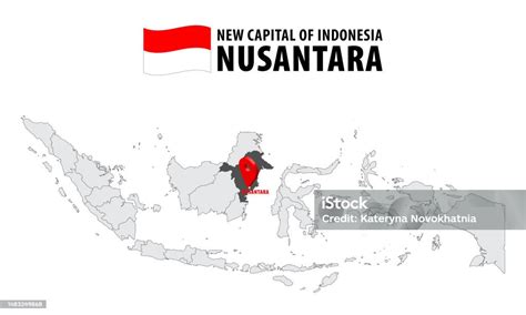 Location Of Indonesias New Capital City Named Nusantara In East Kalimantan On Map Indonesia 3d ...