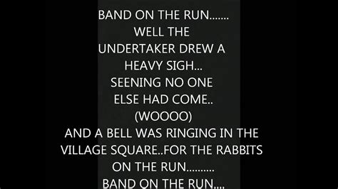 BAND ON THE RUN LYRICS - YouTube