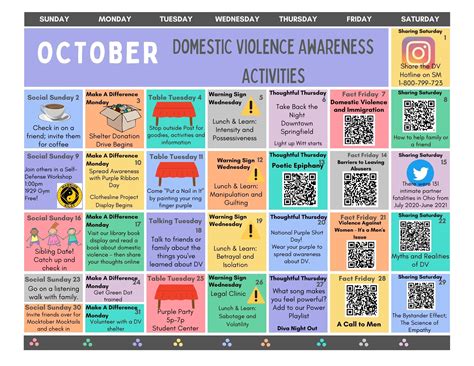 Domestic Violence Awareness Month Activities | Wittenberg University