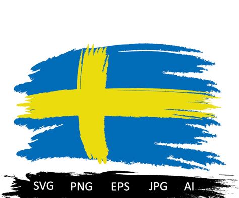 Sweden Flag Svg Distressed Swedish Flag Svg Swedish Flag - Etsy