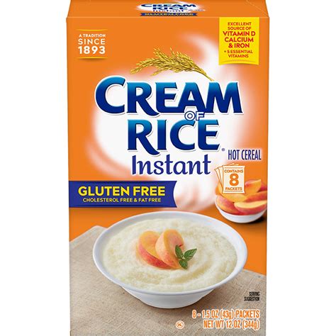 Instant Cream of Rice - 12 Single Serve Packets - Gluten-Free