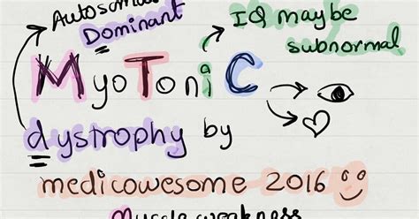 Medicowesome: Myotonic dystrophy notes and mnemonic