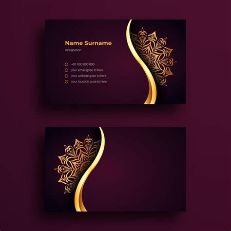 Premium Vector | Set of luxury business card design