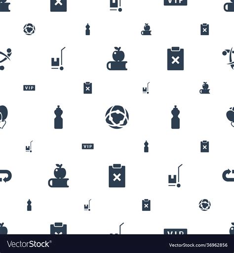 Shadow icons pattern seamless white background Vector Image