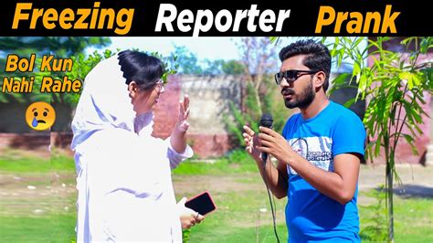 Freezing Reporter Prank With Girls 😂 / Blast Prank Tv - YouTube