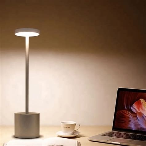 LED Table Lamp Modern Restaurant Dinner Light USB Rechargeable Creative Lighting Decor For Bar ...