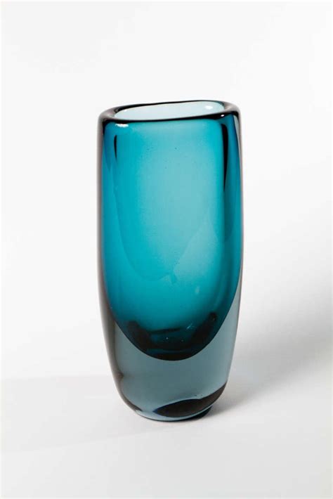 Vibrant Blue Glass Vase By Vickie Lindstrand at 1stDibs