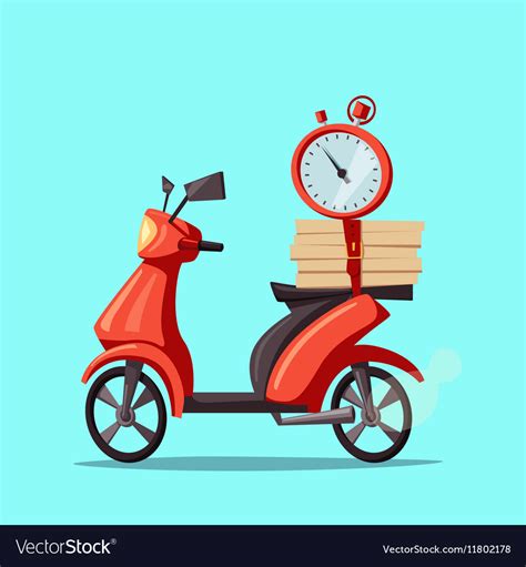 Fast and free delivery cartoon Royalty Free Vector Image