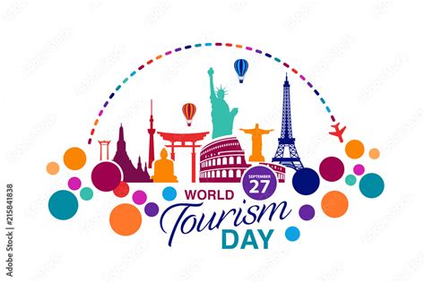 World Tourism Day logo template vector illustration Stock Vector | Adobe Stock