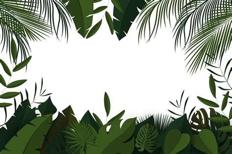 Tropical background with jungle plants 5532377 Vector Art at Vecteezy