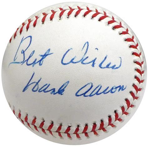 Authentic Hank Aaron Autographed Signed Autograph