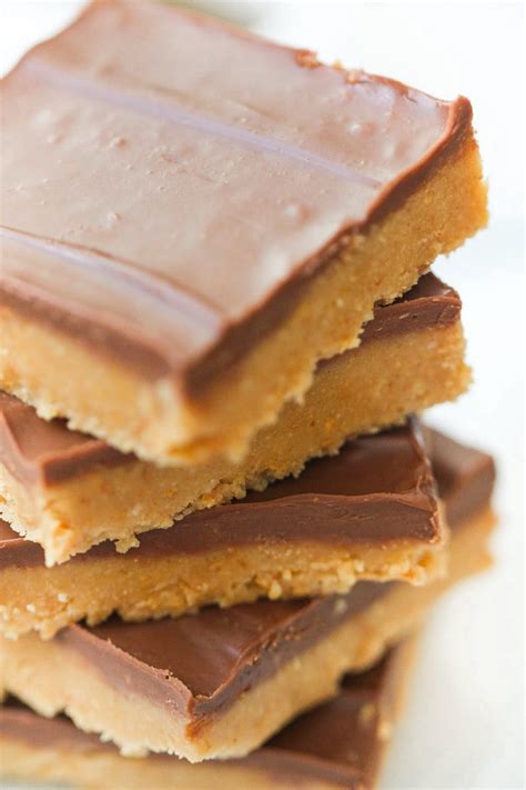 Easy No Bake Peanut Butter Bars Recipe - Maria's Kitchen