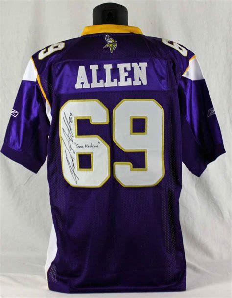 Lot Detail - Jared Allen Signed Vikings Jersey with "Sax Machine ...