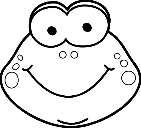 nice Cute Frog Head Coloring Page | Cute frogs, Frog crafts, Hello kitty