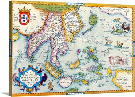 Map of South East Asia in the 16th Century Wall Art, Canvas Prints ...