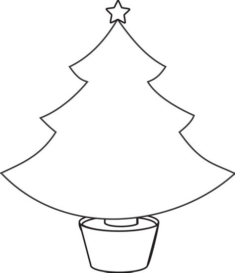 Christmas Tree Coloring Page | Free download on ClipArtMag