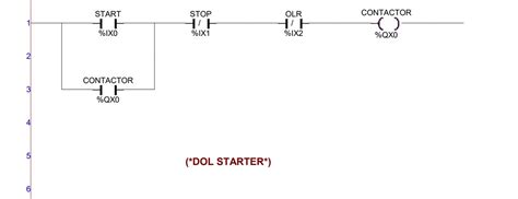 Dol Starter - Wiring Flow Line