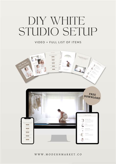 DIY White Studio Setup [Download] - modernmarket.co