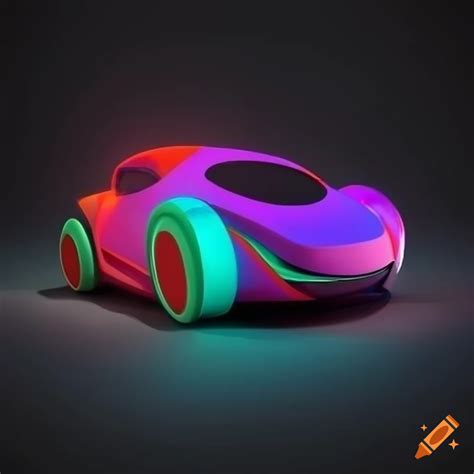 Electric vehicles funky 3d art