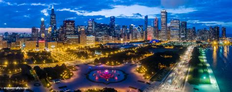 Chicago Loop Skyline - Grant Park & Buckingham Fountain - Eric Bowers ...