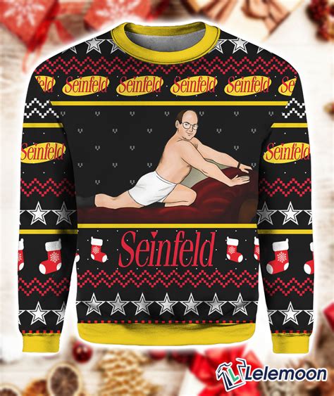 George Costanza Seinfeld Christmas Sweater - Lelemoon