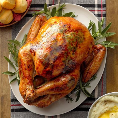 Apple & Herb Roasted Turkey Recipe | Taste of Home