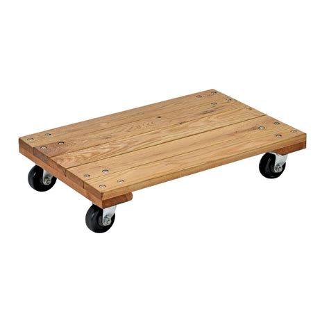 Vestil Economy 900 lb. Capacity 16 in. x 24 in. Hardwood Dolly-HDOS-1624-9-E - The Home Depot