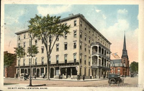 DeWitt Hotel Lewiston, ME Postcard