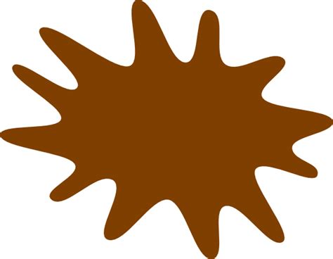 Brown Paint Splat Clip Art at Clker.com - vector clip art online ...