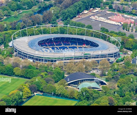 Football stadium Hanover, HDI Arena, used by club Hannover 96, Hanover ...