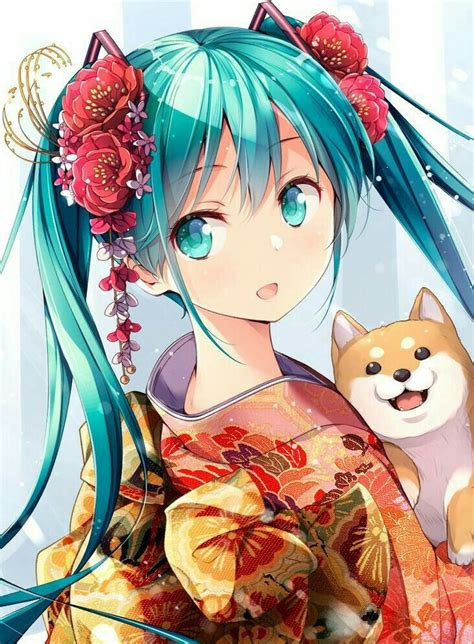 Anime Kimono, Kimono Animé, Manga Girl, Chica Anime Manga, Miku Hatsune Vocaloid, Miku Chan ...