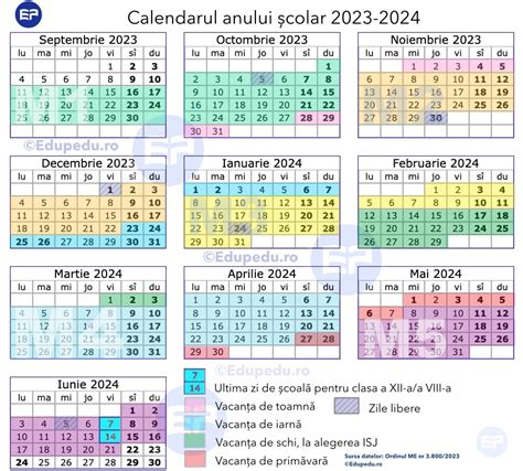 Calendar Zile Lucratoare 2025 - Basia Carmina