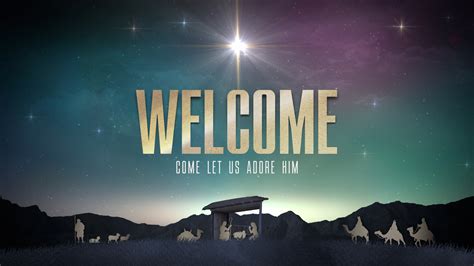 Nativity Christmas Welcome Christmas | Motion Video Background