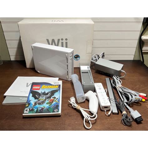 Nintendo Wii White Console System Bundle Wii RVL-001 in Box Testedread ...