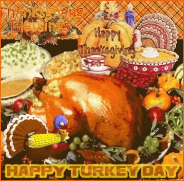 Happy Turkey Day Turkey Dinner GIF - HappyTurkeyDay TurkeyDinner Turkey ...