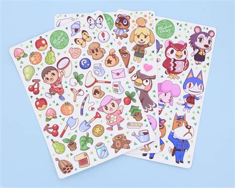 Animal Crossing Sticker Pack Nintendo Stickers Cute Animal | Etsy