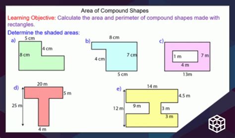 Area of Compound Shapes - Mr-Mathematics.com | Teaching mathematics, Probability lessons ...